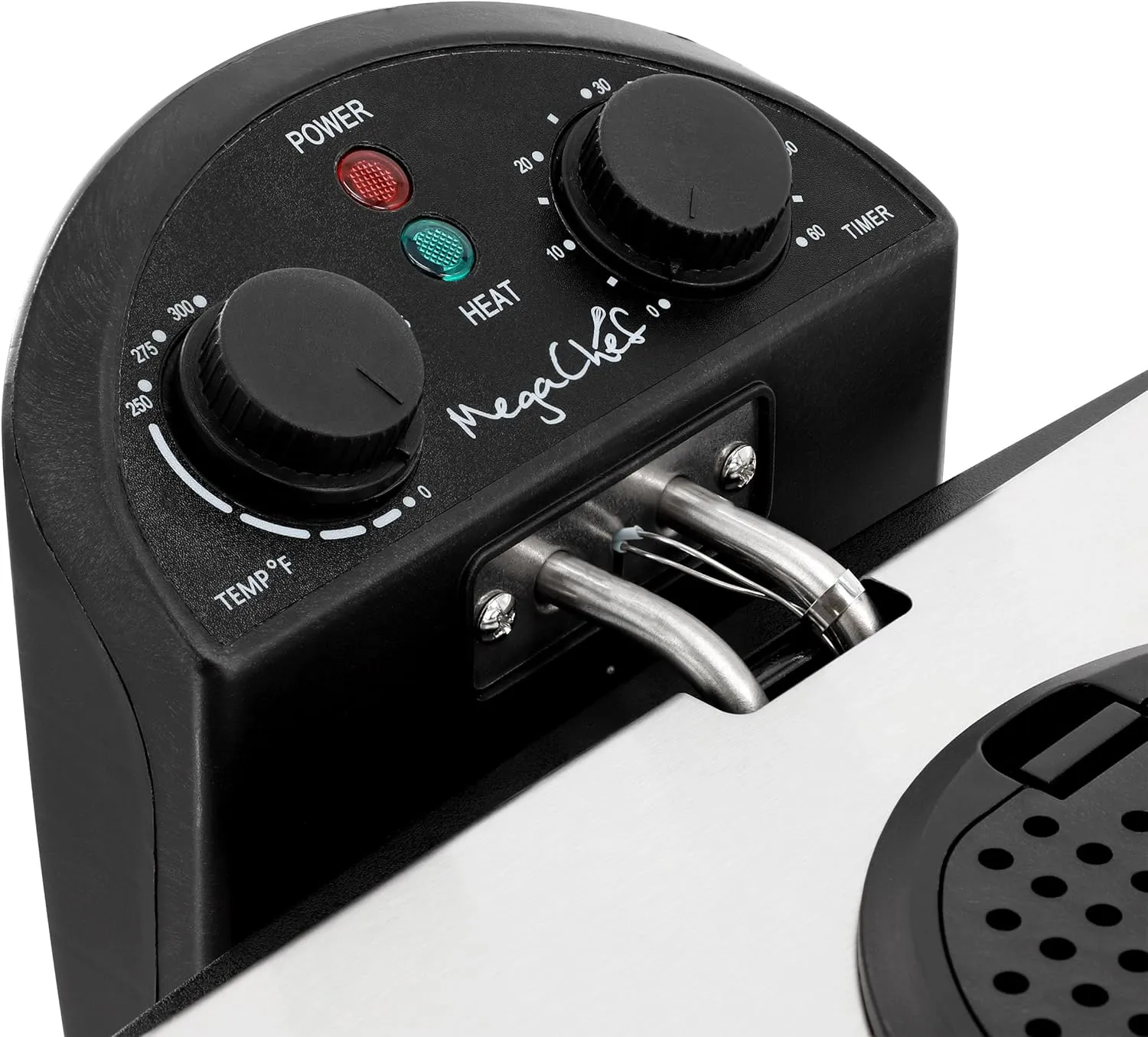 MegaChef Electric Oil Deep Fryer with Adjustable Temperature Control and Timer (3.17 Quart)