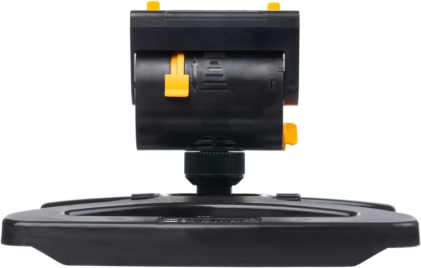 Melnor 65131AMZ MiniMax Turbo Oscillator Sprinkler, 4000 sq. ft., 4-Way Adjustable, Quick Connect Bundle, Black, Yellow