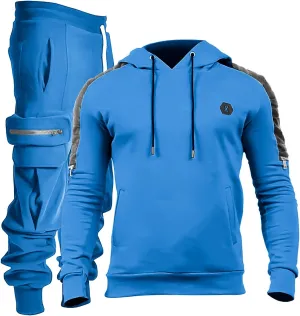 Men's Tracksuit 2 Piece Hoodie Athletic Jogging Sweatsuits for Men Casual Sports Long Sleeve Pullover Suit Set