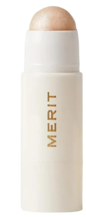 Merit Day Glow Dewy Highlighting Balm, Squalane-Infused Moisturizing Illuminator, Dewy Glow, Zero Sparkle (0.7 oz / 5 g)
