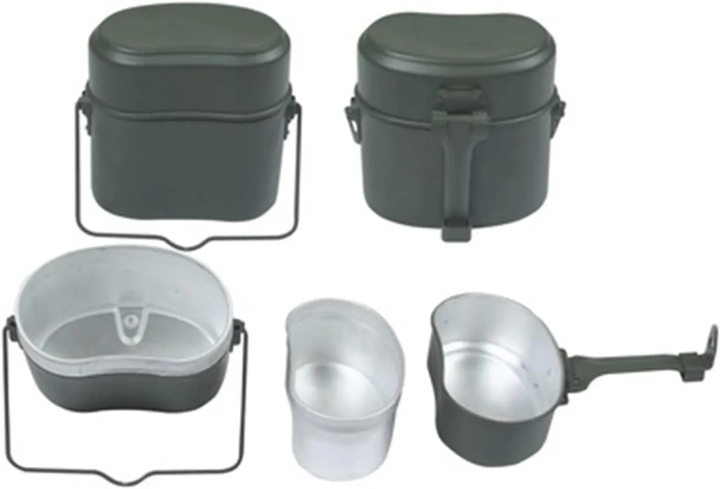 Mess Kit, Lunch Box Set Aluminium Alloy Mess Tin Nonslip Design Hiking Picnic Utensils Cookware for Outdoor Campin