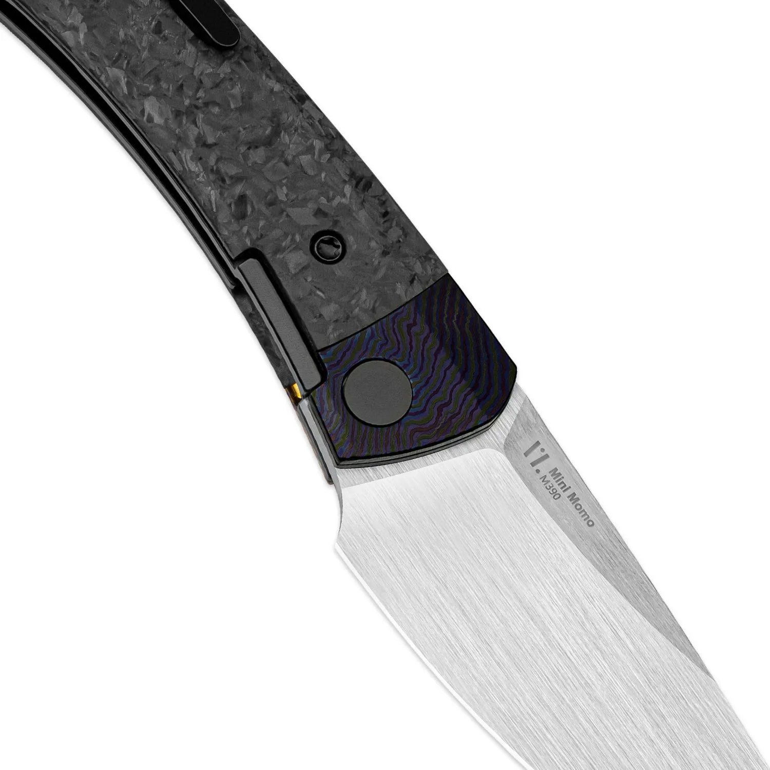 Mini Momo | M390   Timascus & Marble CF
