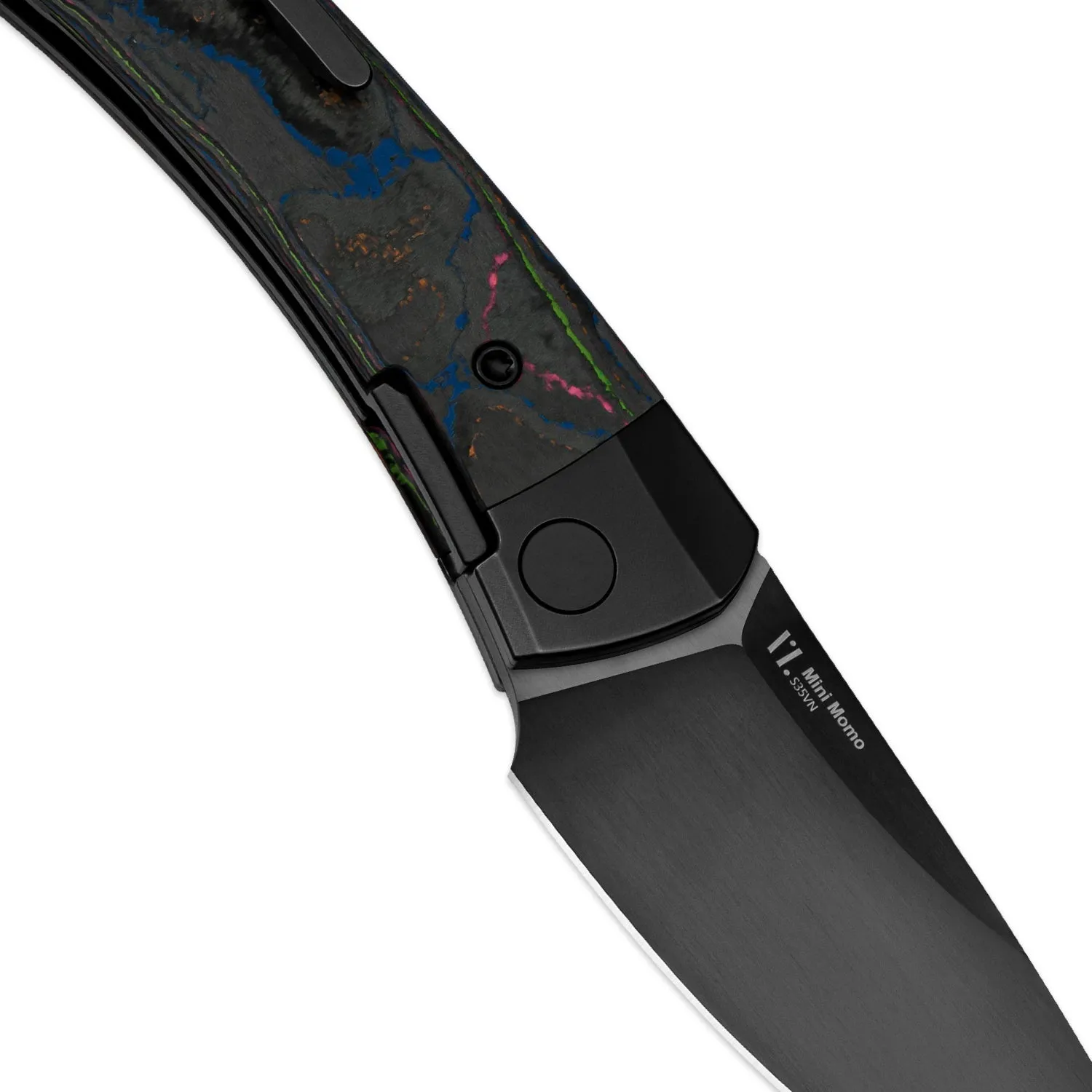 Mini Momo | S35VN   CamoCarbon 80s