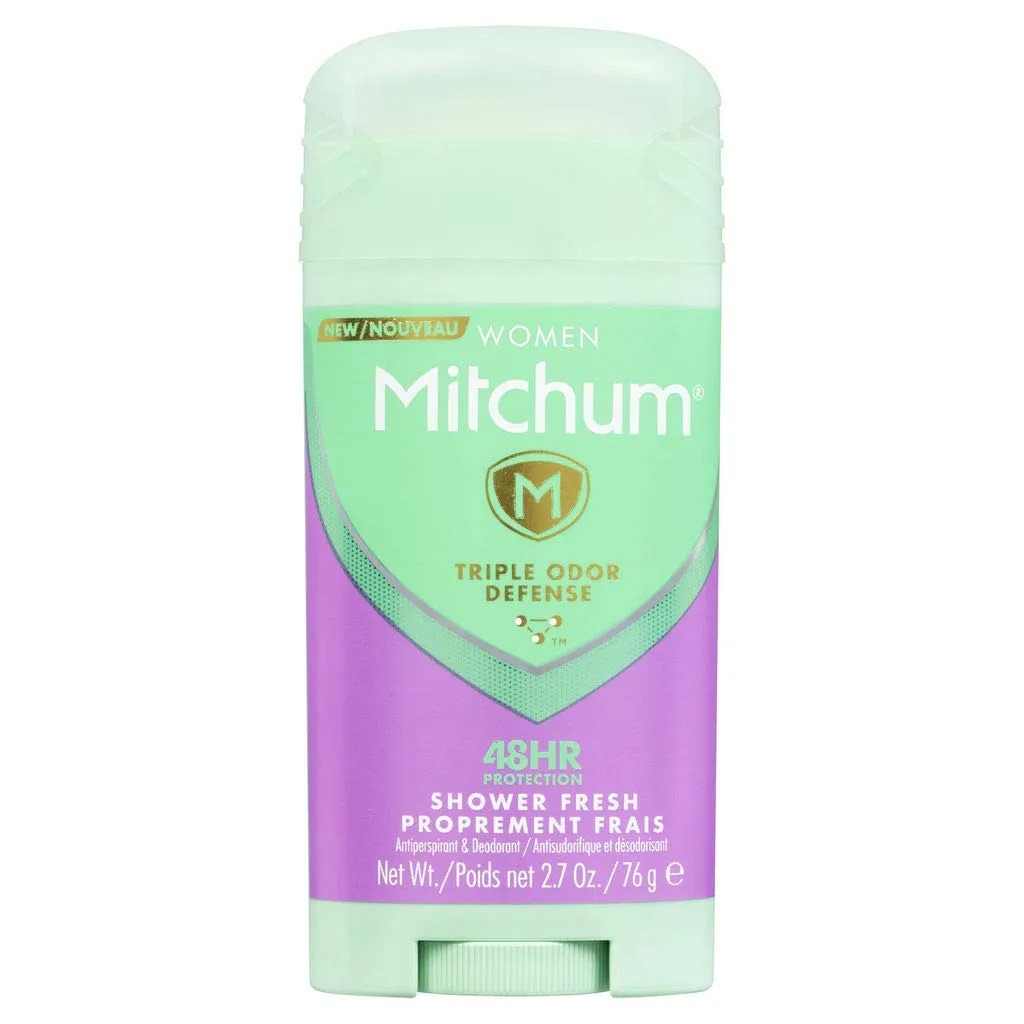 Mitchum For Women Anti-Perspirant Deodorant Clear Gel Powder Fresh 3.40 oz (Pack of 8) Y