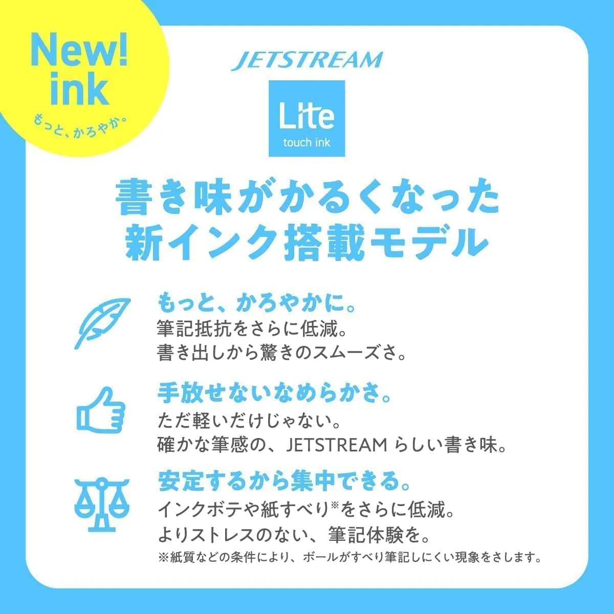 Mitsubishi Pencil, Permanent Ballpoint Pen, Jet Stream Light Touch Ink, 10 Pieces, 0.5, Blue, SXNLS05.33, 10P