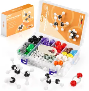 Molecular Model Kit-240 PCS,Chemistry Molecular Visual Modeling Kit for Organic＆Inorganic Learning,Atomic Element Model Set for Chemistry Classes,Supply to Students ＆ Teachers