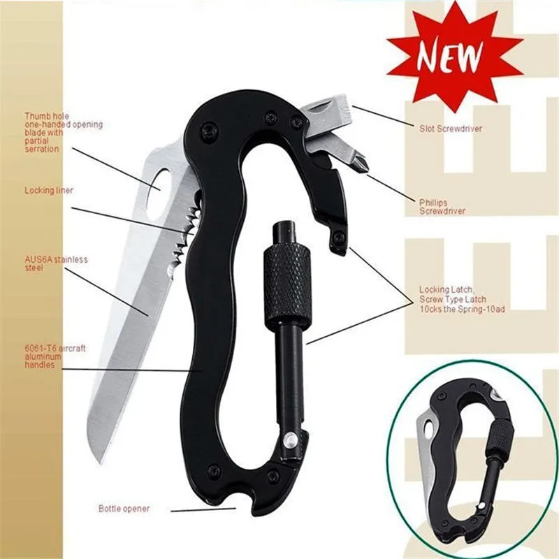 Multifunctional EDC Carabiner Hanging Buckle
