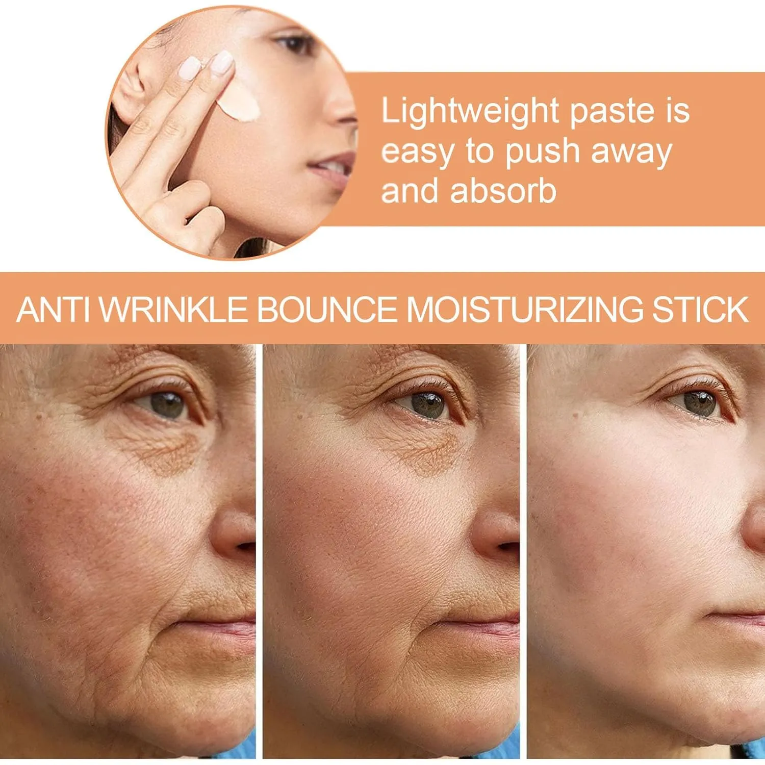 Niptic Under Eye Balm, Wrinkle Collagen Moisture Balm, Multi Moisture balm Stick, Moisturizing for Face Body, Anti Wrinkle Elastic Stick (1pcs)