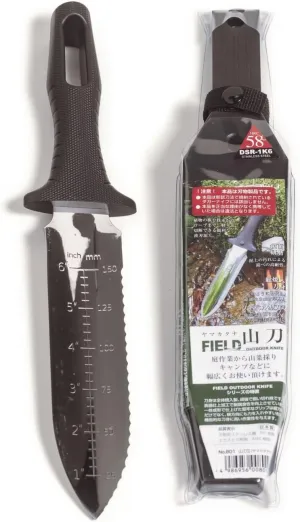 NJP801 Yamagatana S Hori Weeding & Digging Knife HRC58 Hardened Japanese Stainless Steel, 7.25-Inch Blade 5.5-Inch Ergonomic Plastic Handle