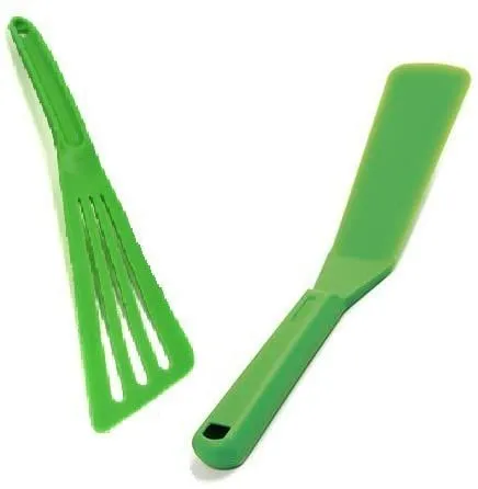 Norpro My Favorite Nylon Kitchen Spatula and Angled Slotted Spatula Turner Set