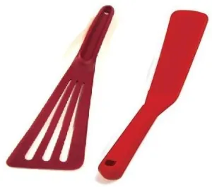 Norpro My Favorite Nylon Kitchen Spatula and Angled Slotted Spatula Turner Set