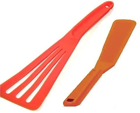 Norpro My Favorite Nylon Kitchen Spatula and Angled Slotted Spatula Turner Set