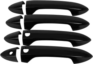 OCPTY 4PCS Door Handle Covers for 2013-2017 for Honda Accord 2016-2022 for Honda Pilot 2017-2022 for Honda Ridgeline Exterior Driver Side & Passenger Side Car Door Handle Covers Trim Kit Black