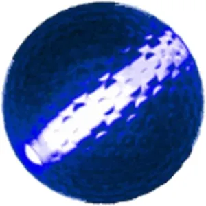 Official Size Glow Stick Golf Ball Blue 1 Unit per Quantity Ordered