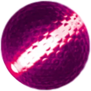 Official Size Glow Stick Golf Ball Pink | 1 Unit per Quantity Ordered.