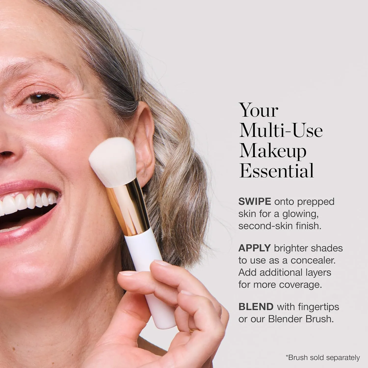 Ogee Sculpted Complexion Foundation Stick (Larch 2.25C - Light Medium, Beige Undertones) Full Coverage Foundation Makeup - Instantly Balance & Even Complexion - 70% Organic Ingredients