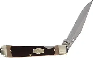 Old Timer 1187233 Pioneer 3.19  Stainless Blade Bone Handle Folding Knife