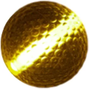 One Piece Glow Stick Golf Ball Assorted Colors