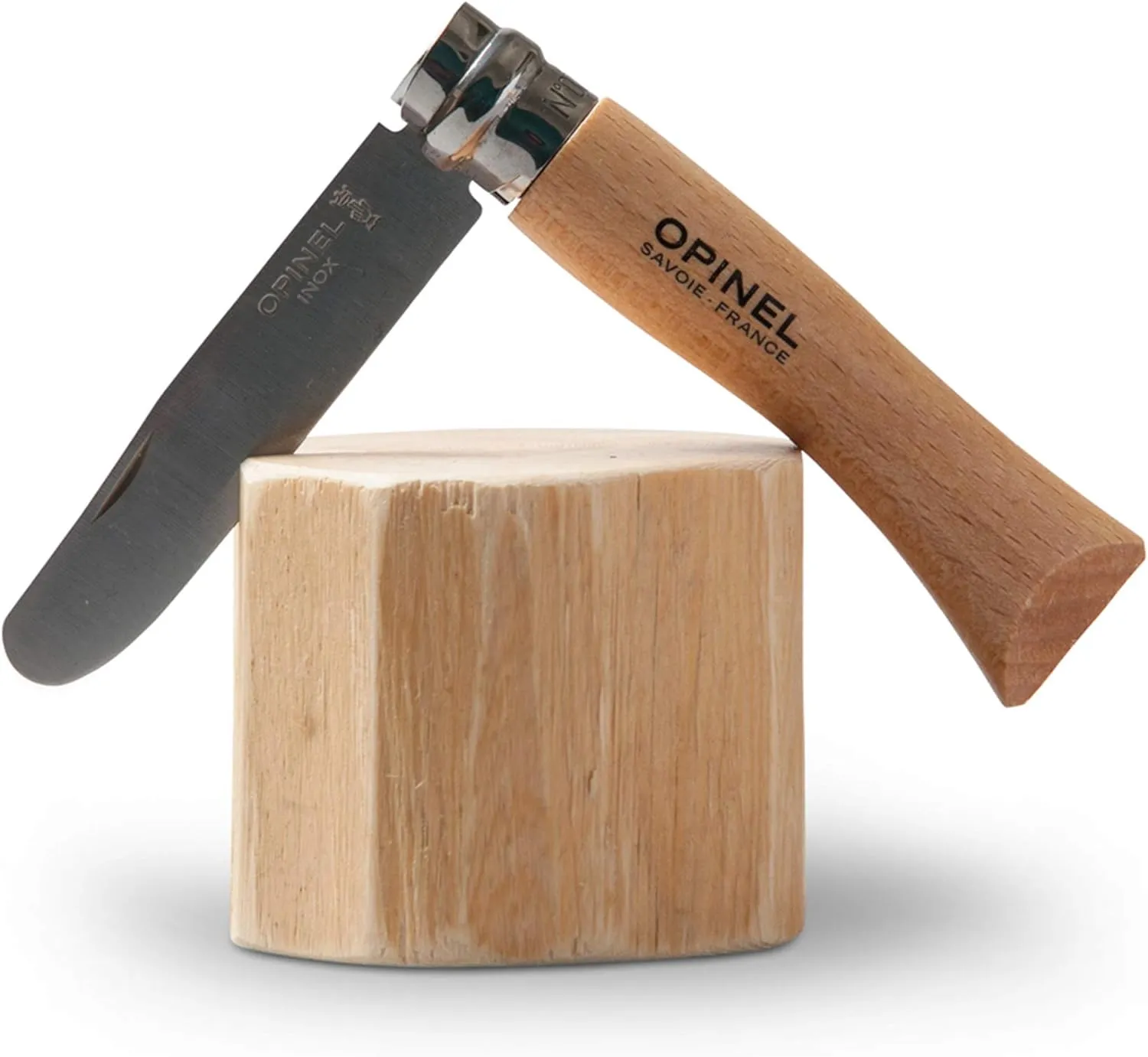Opinel My First No.7 Stainless Steel Children’s Folding Pocket Knife with Safety Rounded Tip