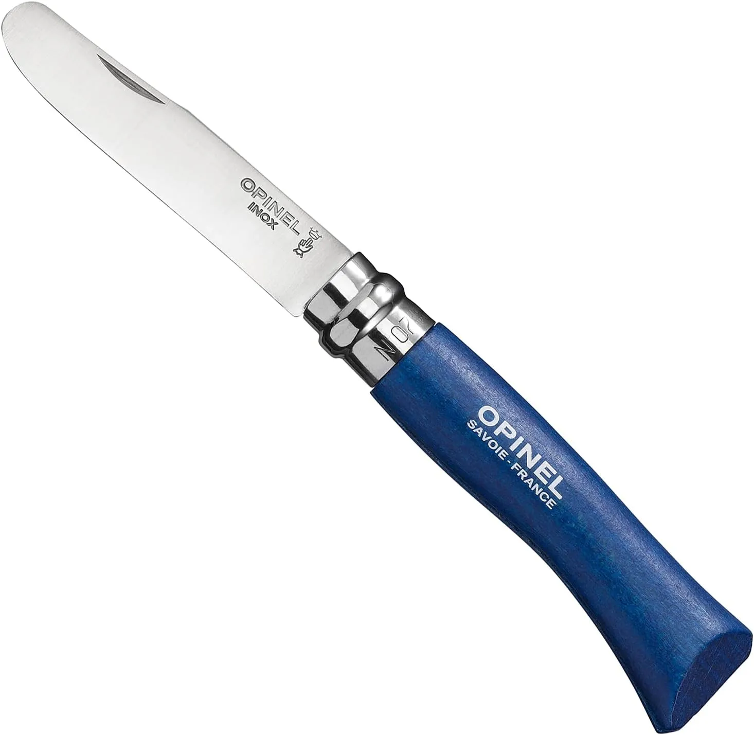 Opinel My First No.7 Stainless Steel Children’s Folding Pocket Knife with Safety Rounded Tip