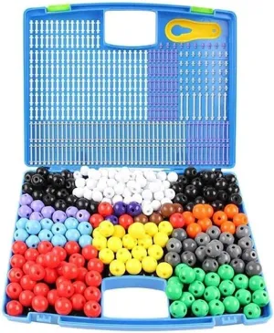 Organic Chemistry Model Kit, 296 Pack DIY Chemical Molecular Structure Model Chemistry Molecular Model Kit Set, for Learning and Raising Space Imagination