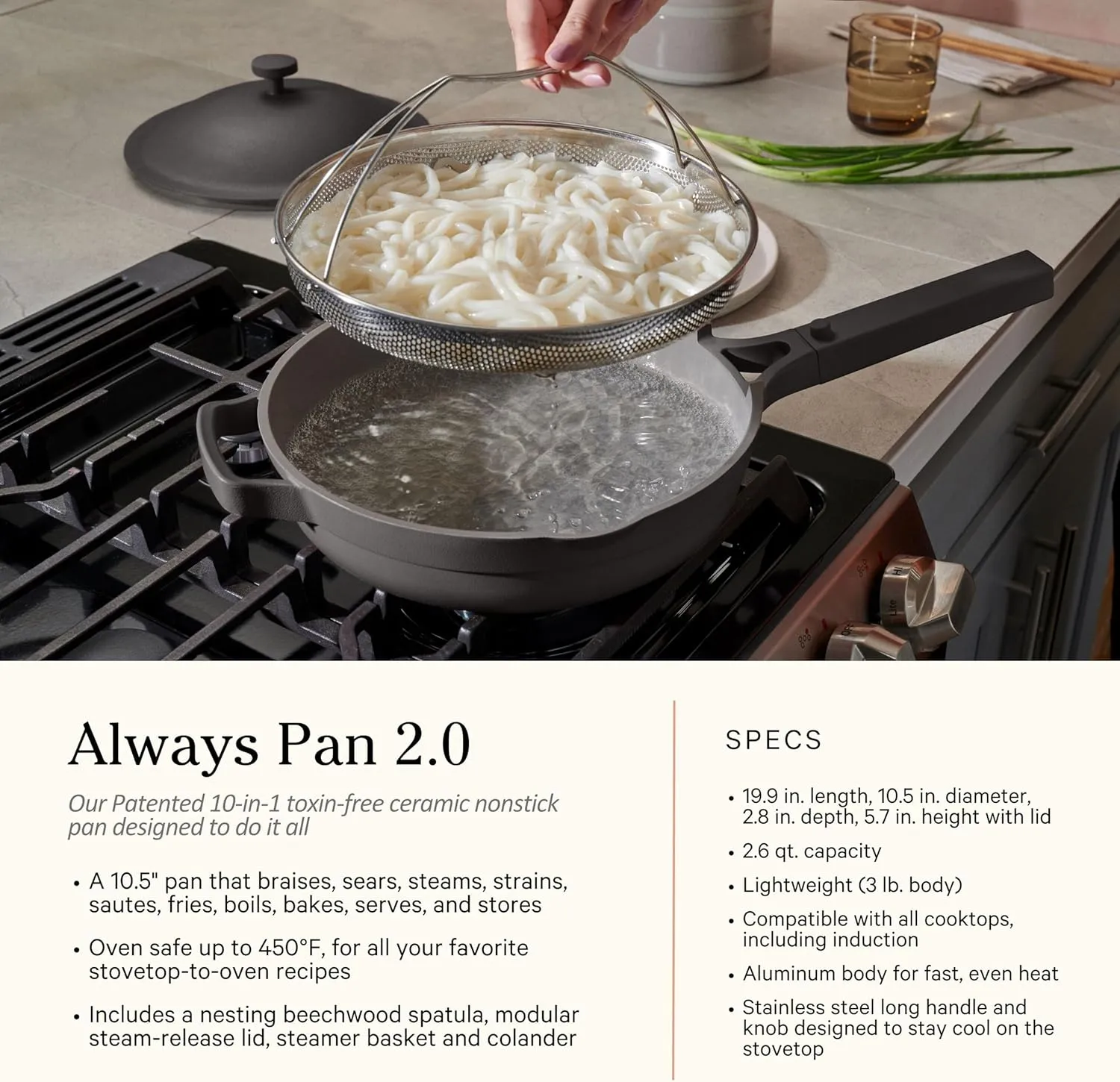 Our Place Cookware Set - 13-Piece Kit Including the Always Pan, Perfect Pot and Spatulas | Multifunctional, Toxin-Free Nonstick | Heat Safe up to 450°F | Oven, Stove, Induction Compatible | Blue Salt