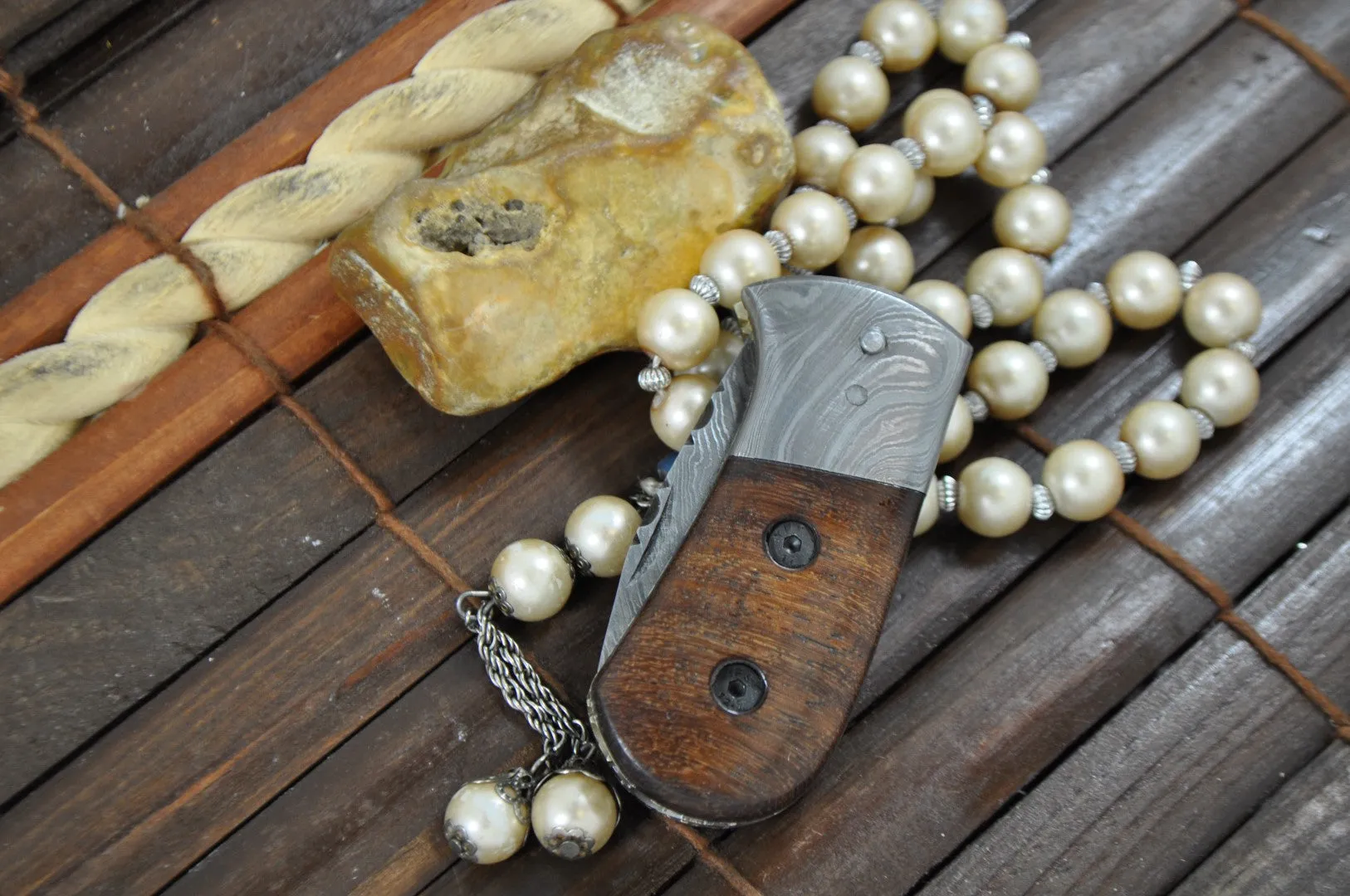 Outstanding Value - Handmade Small Damascus Pocket Knife - Legal to carry
