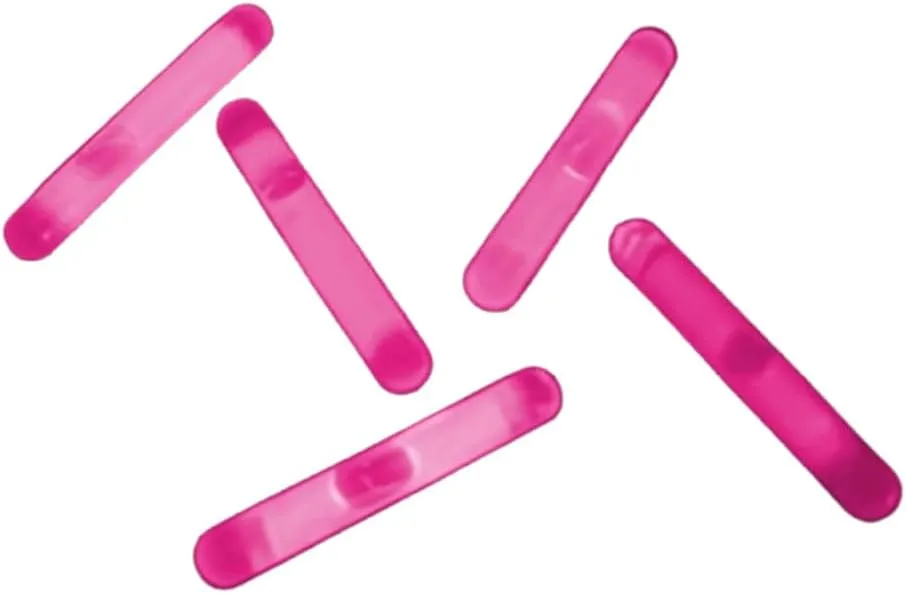 Pack of 50 Jumbo Glow Sticks Refill for Glow Stick Golf Ball Pink
