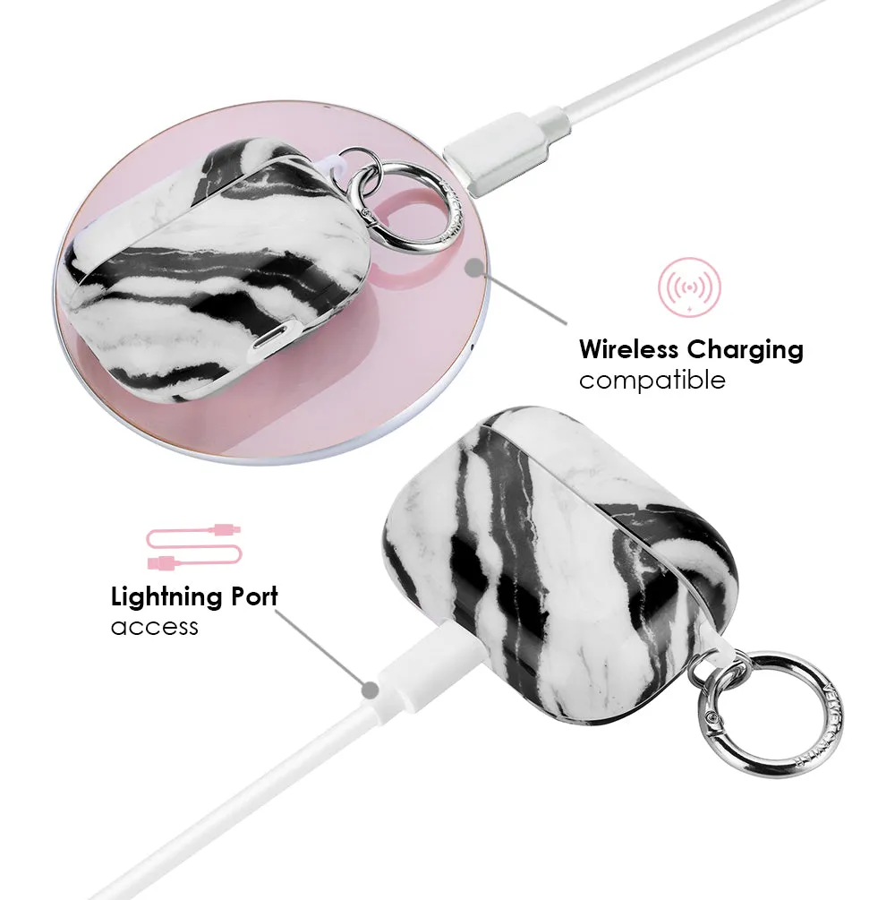 Panda Marble Airpods Case