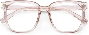 PANNER Oversized Square Blue Light Blocking Glasses for Women Men Anti Glare Reduce Eyestrain Computer Glasses