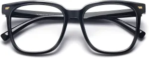 PANNER Oversized Square Blue Light Blocking Glasses for Women Men Anti Glare Reduce Eyestrain Computer Glasses