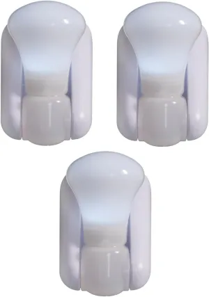 Perfect Life Ideas 3 Pack Battery Operated LED Light Bulbs Peel and Stick Anywhere - Adjustable Portable Lamp No Cords, Wiring, Outlets Needed - Stick up Lights with Mounting Hardware. Brand Tm®