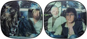 Plasticolor 003747R01 Star Wars Millennium Falcon 2-Piece Magic Car Truck SUV Spring Side Window Sunshade (Pack of 1)
