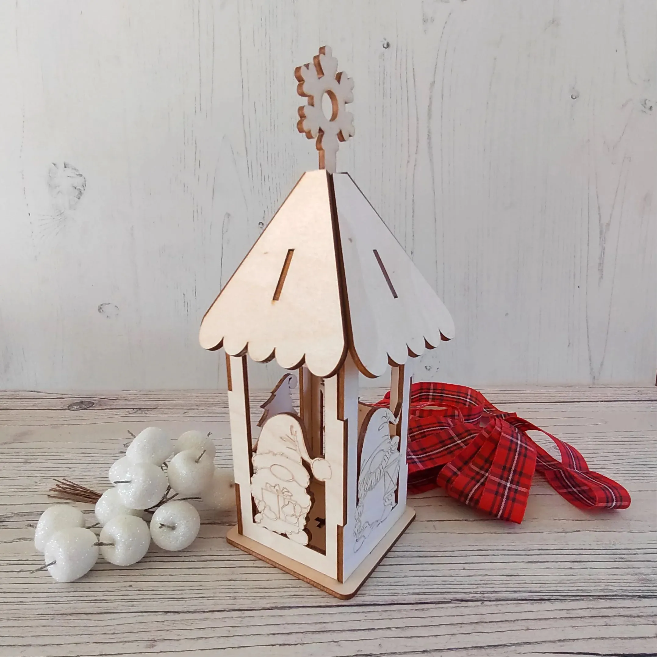 Plywood 3D Lantern Kit - Gonk