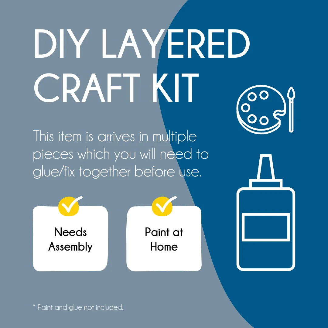 Plywood 3D Lantern Kit - Halloween