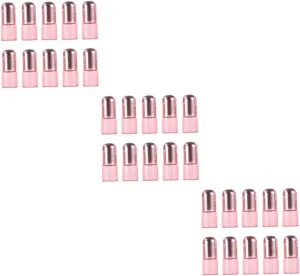 POPETPOP 3sets Essential Oil Roller Balls in Rose Quartz 1ml Perfume Roll Bottles Travel Essential Oil Roller Bottles Set 10pcs*3