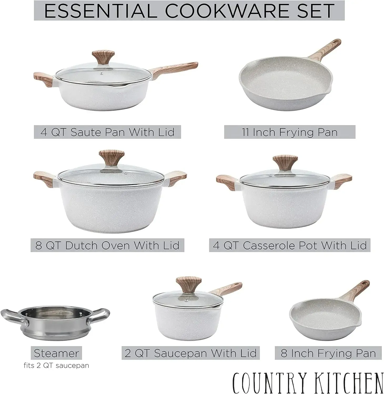 Porcelain Enamel Cookware Set