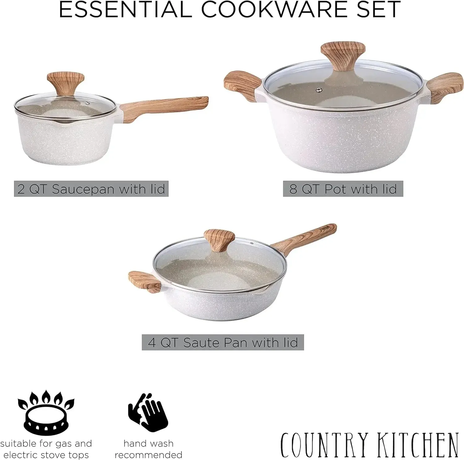 Porcelain Enamel Cookware Set