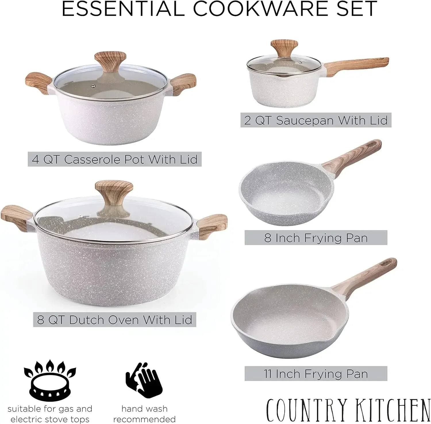 Porcelain Enamel Cookware Set