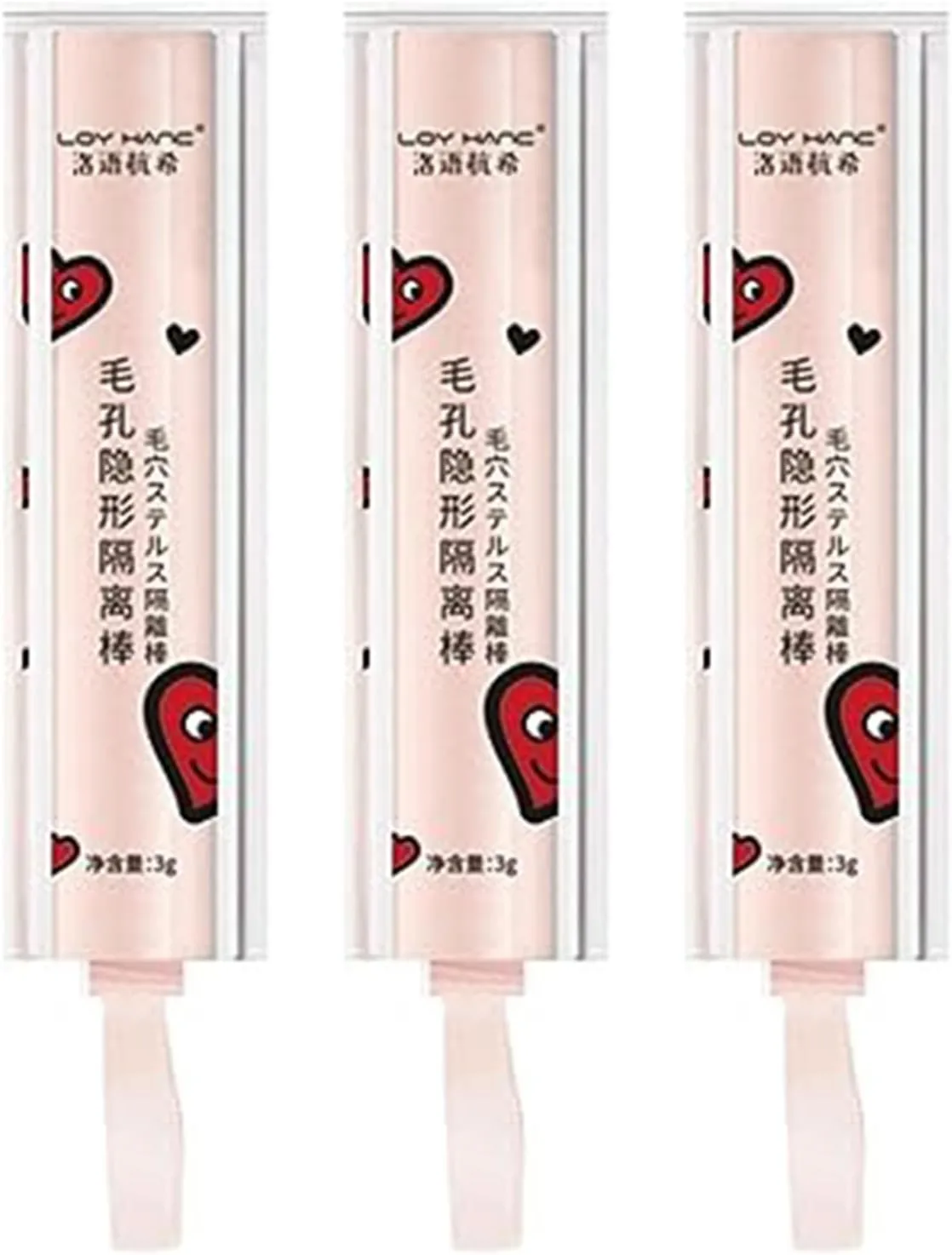 Pore Invisible Isolation Stick, Concealer, Oil Control Makeup Cream, Brightening Skin Tone, Gentle and Non-Irritating Isolation Cream, Moisturizing Facial Foundation Makeup Cream (3pcs)