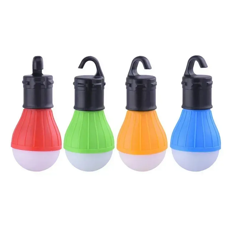 Portable Camping Equipment Outdoor Hanging 3 LED Camping Lantern Soft Light LED Camp Lights Bulb Lamp for Camping Tent Fishing