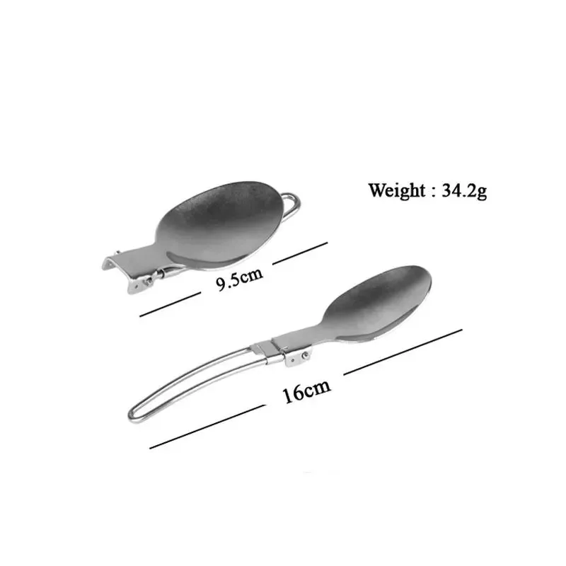Portable Folding Knife, Fork, and Spoon Set - Stainless Steel Outdoor Tableware for Travel and Picnic
