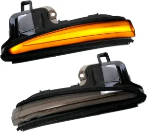 Powerty Car Led Side Mirrors for Toyota RAV4 2019-2025/2016-2024 Tacoma/2020-2025 Highlander Accessories Turn Signal Lights Indicator Strip 2PCS Sequential Dynamic Turn Signal Lights Indicator