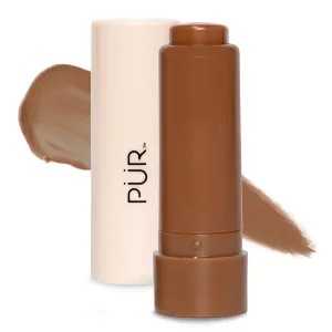 PÜR Silky Tint Creamy Multitasking Bronzer Stick with Peptides, Bronze Babe - Bronzing Stick with Natural, Healthy-Looking Glow & Ultra-Creamy Finish - Professional Makeup