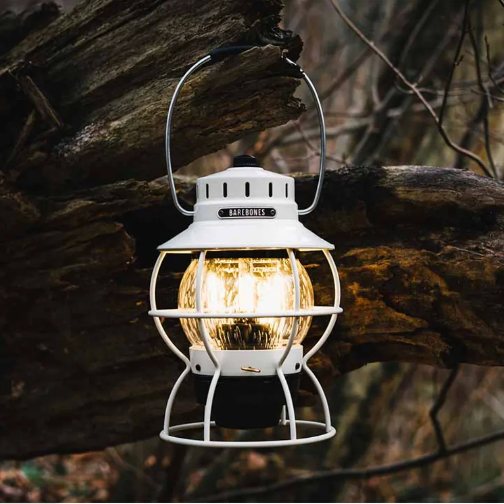 Railroad Lantern | Vintage White