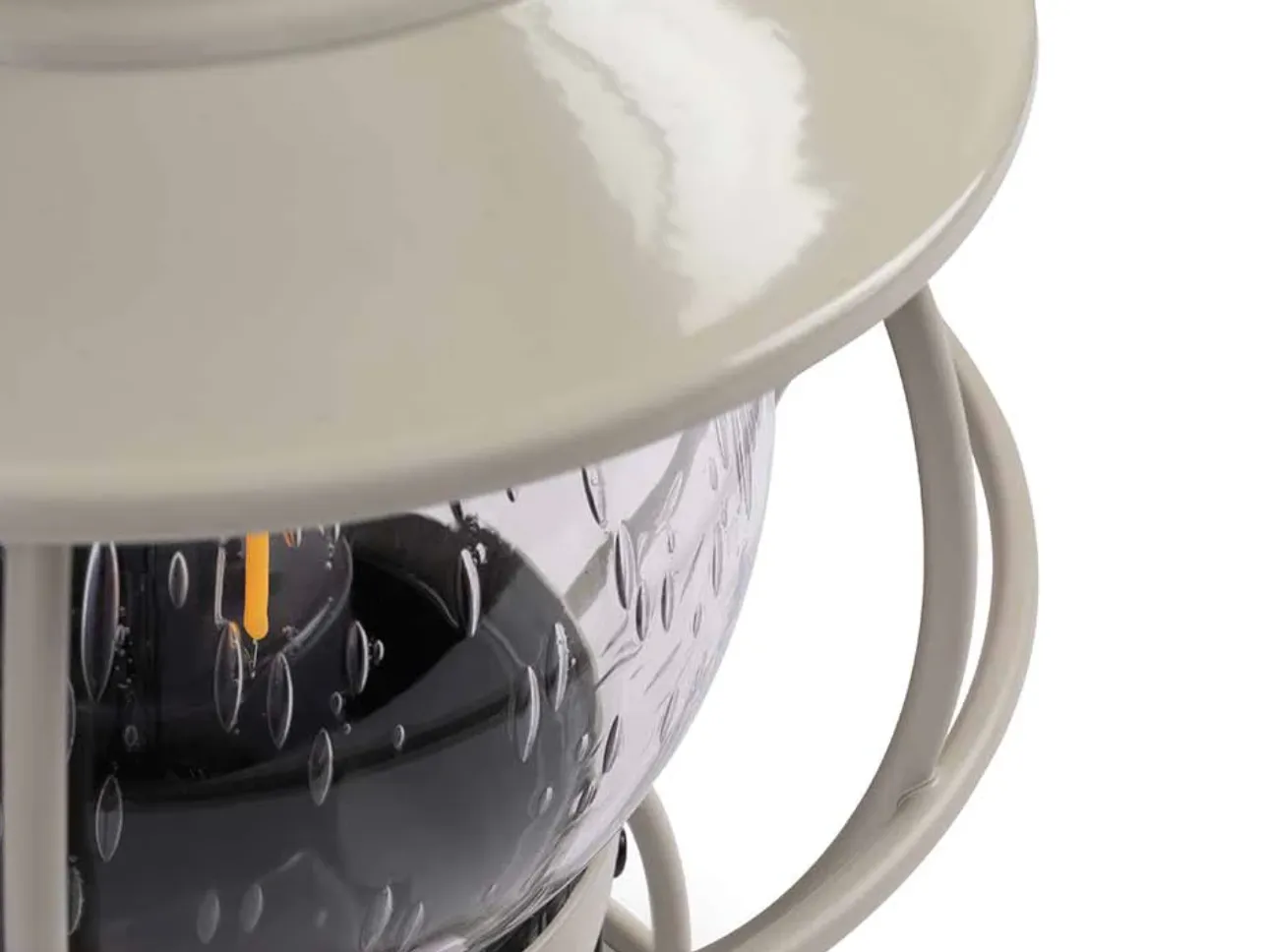 Railroad Lantern | Vintage White