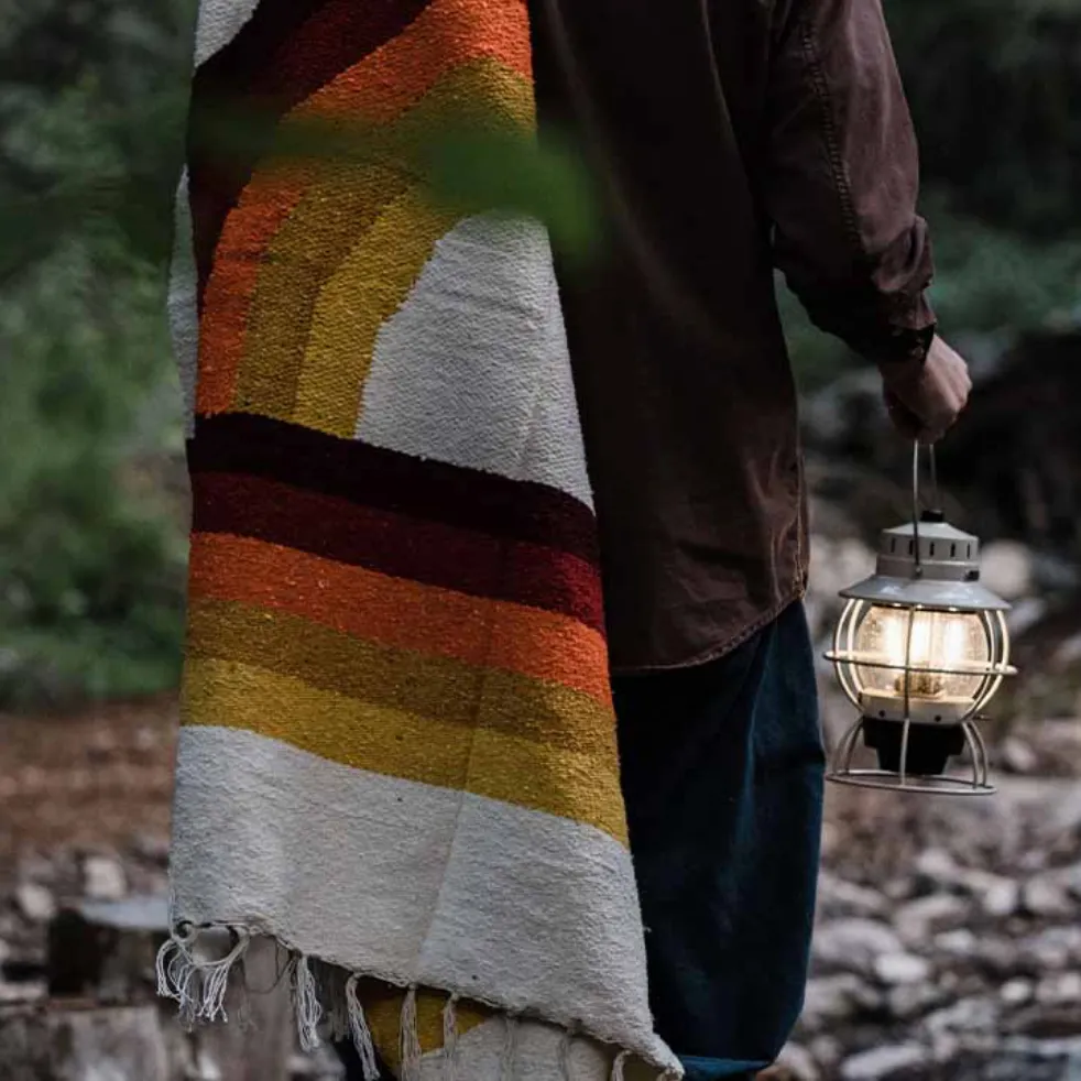 Railroad Lantern | Vintage White