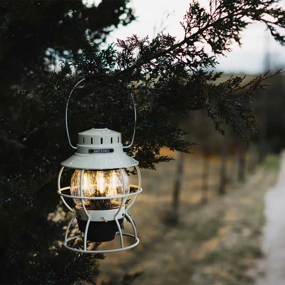 Railroad Lantern | Vintage White