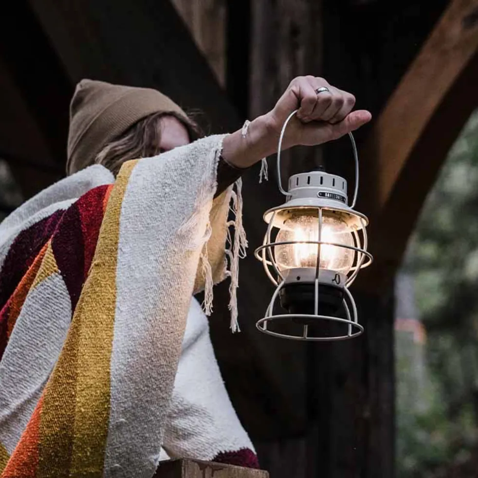 Railroad Lantern | Vintage White