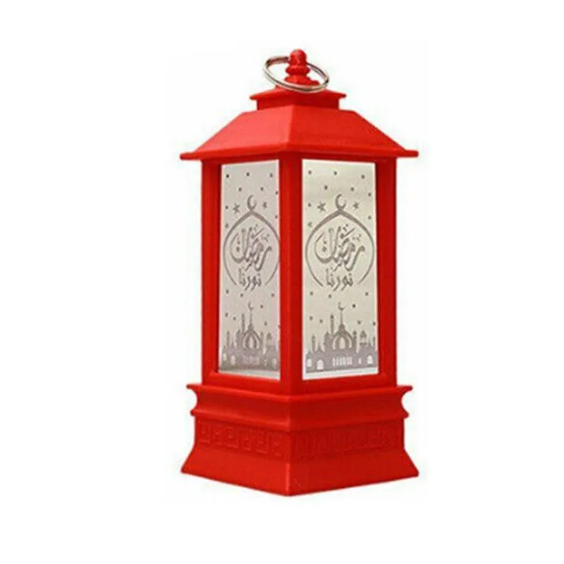 Ramadan Lantern Lamp Eid Mubarak Led Light Muslim Ornament Party Hanging Decor